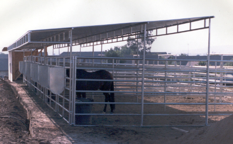 SHADES, CORRAL PANELS AND SHELTERS